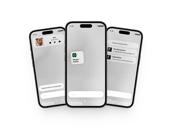 Intentional OS – Home, Mitteilungen und Fokus-Ansicht